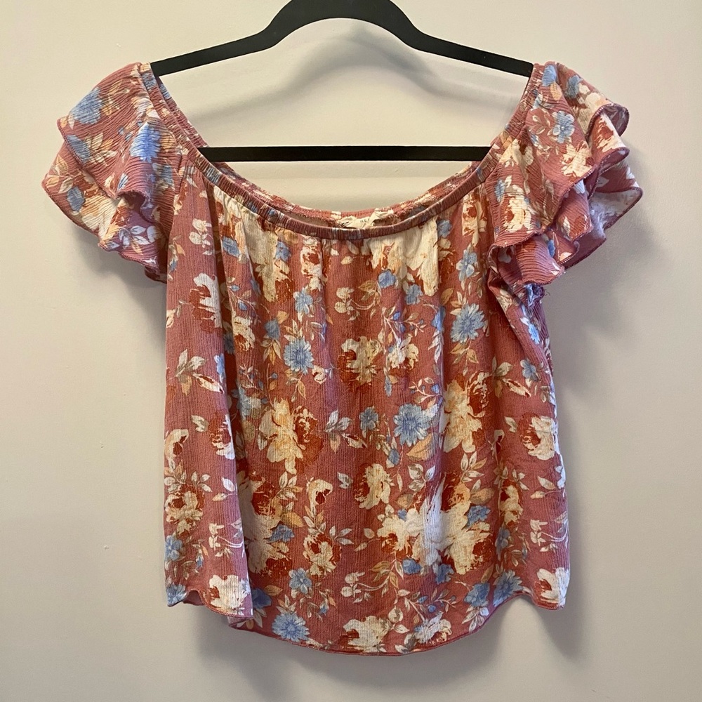 Off the shoulder floral top | Medium